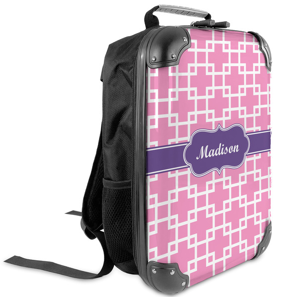 Custom Linked Squares Kids Hard Shell Backpack (Personalized)