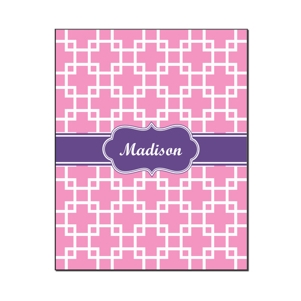 Custom Linked Squares Wood Print - 16x20 (Personalized)