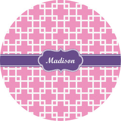 Linked Squares Multipurpose Round Labels - 2" (Personalized)