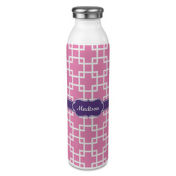 Linked Squares 20oz Stainless Steel Water Bottle - Full Print (Personalized)