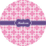 Linked Squares Multipurpose Round Labels - Custom Sized (Personalized)