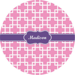 Linked Squares Multipurpose Round Labels - Custom Sized (Personalized)