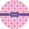 Linked Squares 3" Multipurpose Round Labels - Single Sticker