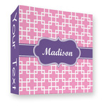 Linked Squares 3 Ring Binder - Full Wrap - 3" (Personalized)