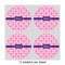 Linked Squares 4" Multipurpose Round Labels - Sheet