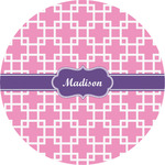 Linked Squares Multipurpose Round Labels - 5" (Personalized)