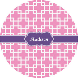 Linked Squares Multipurpose Round Labels - 5" (Personalized)