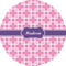 Linked Squares 5" Multipurpose Round Label - Single Sticker