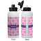 Linked Squares Aluminum Water Bottle - White APPROVAL