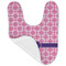 Linked Squares Baby Bib - AFT folded