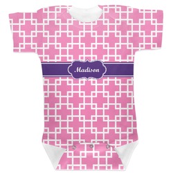 Linked Squares Baby Bodysuit 12-18 (Personalized)