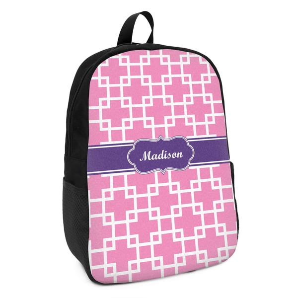 Custom Linked Squares Kids Backpack (Personalized)