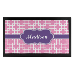 Linked Squares Bar Mat - Small (Personalized)