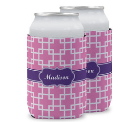 Linked Squares Can Cooler (12 oz) w/ Name or Text