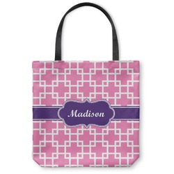 Linked Squares Canvas Tote Bag - Small - 13"x13" (Personalized)