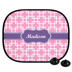 Linked Squares Car Side Window Sun Shade (Personalized)