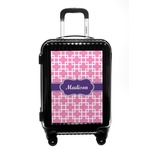 Linked Squares Carry On Hard Shell Suitcase (Personalized)