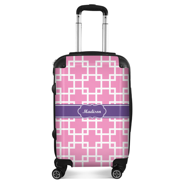 Custom Linked Squares Suitcase - 20" Carry On (Personalized)