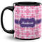 Linked Squares Coffee Mug - 11 oz - Full- Black