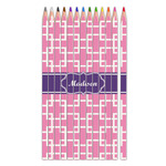 Linked Squares Colored Pencils (Personalized)