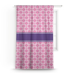 Linked Squares Curtain - 50"x84" Panel