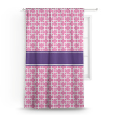 Linked Squares Curtain Panel - Custom Size