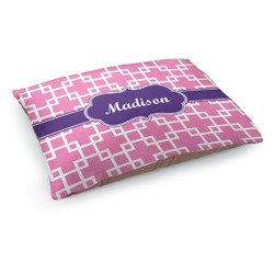 Linked Squares Dog Bed - Medium w/ Name or Text