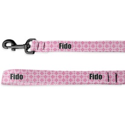 Linked Squares Dog Leash - 6 ft (Personalized)