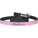 Linked Squares Dog Leash (Personalized)