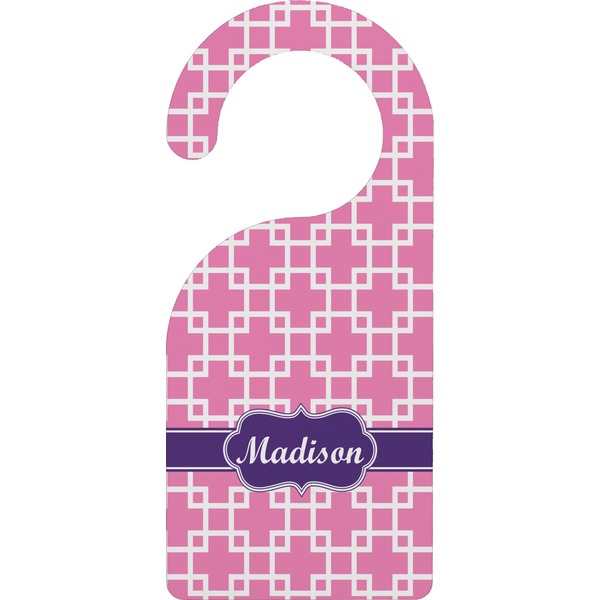 Custom Linked Squares Door Hanger (Personalized)