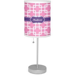 Linked Squares 7" Drum Lamp with Shade Polyester (Personalized)