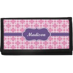 Linked Squares Canvas Checkbook Cover (Personalized)