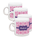 Linked Squares Single Shot Espresso Cups - Set of 4 (Personalized)