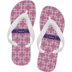 Linked Squares Flip Flops - Small (Personalized)