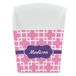 Linked Squares French Fry Favor Boxes (Personalized)