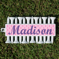 Linked Squares Golf Tees & Ball Markers Set (Personalized)