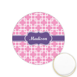 Linked Squares Printed Cookie Topper - 1.25" (Personalized)