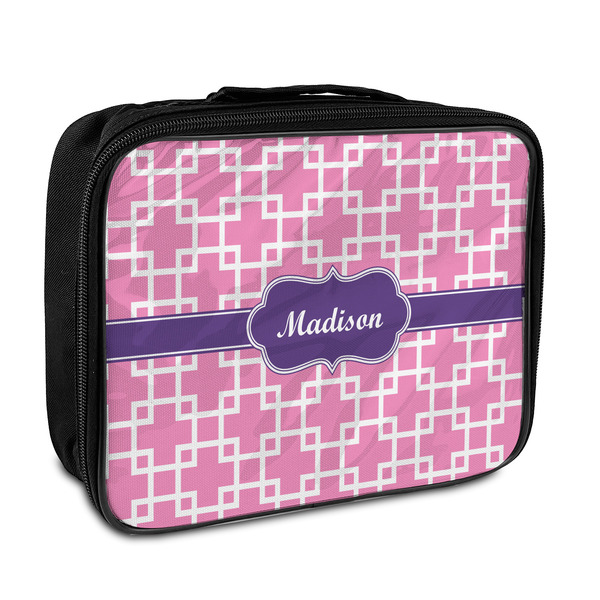 Custom Linked Squares Insulated Lunch Bag (Personalized)