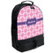 Linked Squares Large Backpack - Black - Angled View