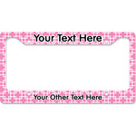 Linked Squares License Plate Frame - Style B (Personalized)