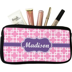 Linked Squares Makeup / Cosmetic Bag (Personalized)