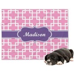 Linked Squares Dog Blanket - Large (Personalized)