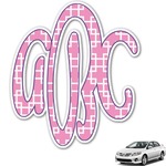 Linked Squares Monogram Car Decal (Personalized)