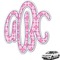 Linked Squares Monogram Car Decal