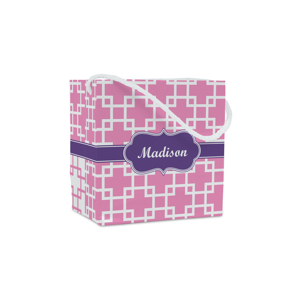 Custom Linked Squares Party Favor Gift Bags - Matte (Personalized)