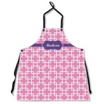 Linked Squares Apron Without Pockets w/ Name or Text