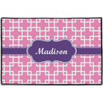 Linked Squares Door Mat - 36"x24" (Personalized)