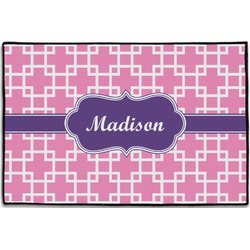 Linked Squares Door Mat - 36"x24" (Personalized)