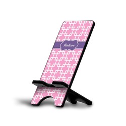 Linked Squares Cell Phone Stand (Small) (Personalized)