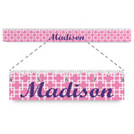 Linked Squares Plastic Ruler - 12" (Personalized)